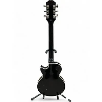 Used Epiphone Les Paul Custom Black and Silver Solid Body Electric Guitar