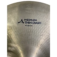 Used Zildjian 16in avedis medium thin crash Cymbal
