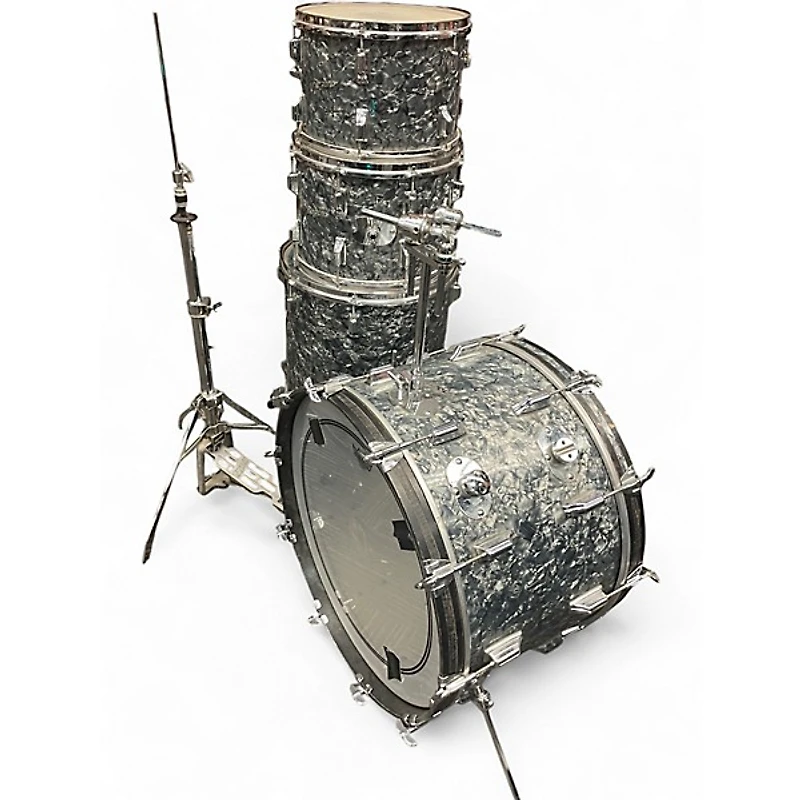 Used Rogers 4 Piece Fullerton era shell pack 22 13 14 16 Oyster Pearl Drum Kit