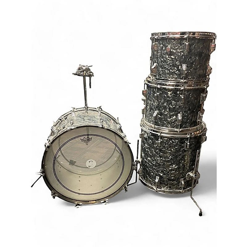 Used Rogers 4 Piece Fullerton era shell pack 22 13 14 16 Oyster Pearl Drum Kit