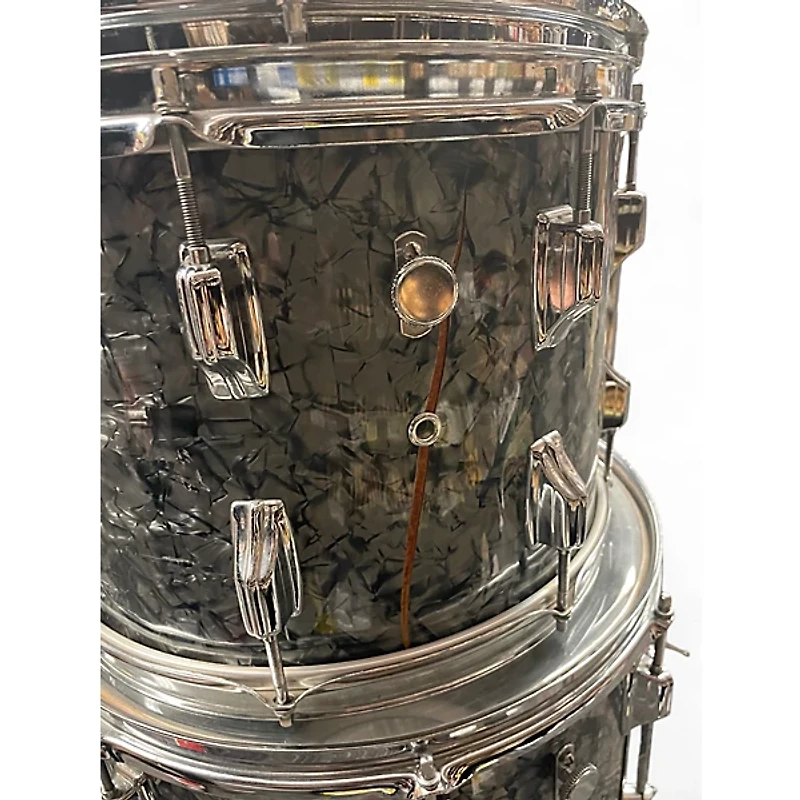 Used Rogers 4 Piece Fullerton era shell pack 22 13 14 16 Oyster Pearl Drum Kit