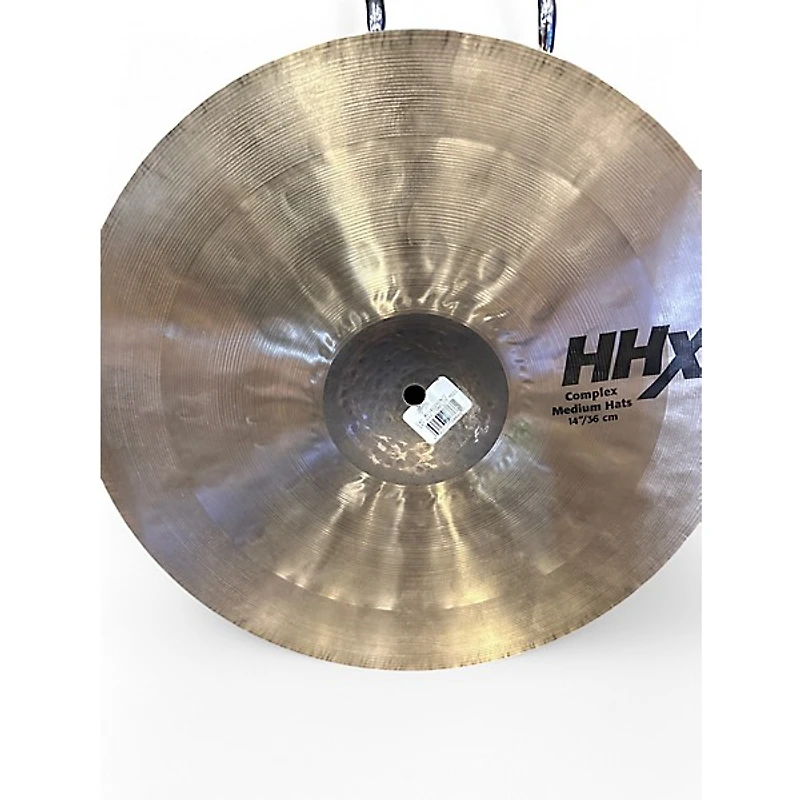 Used SABIAN 14in HHX Complex Medium Hi Hat Pair Cymbal