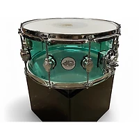 Used DW 14X6.5 Design Series Acrylic Snare SEA GLASS Drum