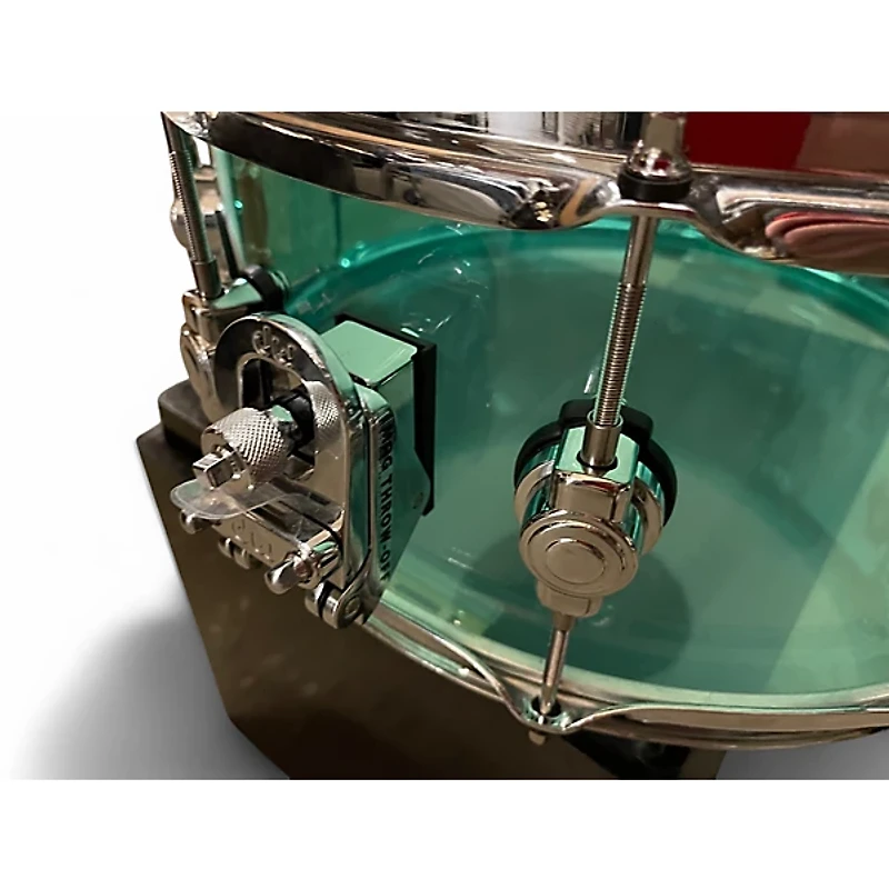 Used DW 14X6.5 Design Series Acrylic Snare SEA GLASS Drum