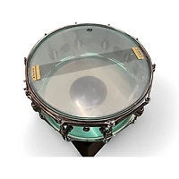 Used DW 14X6.5 Design Series Acrylic Snare SEA GLASS Drum
