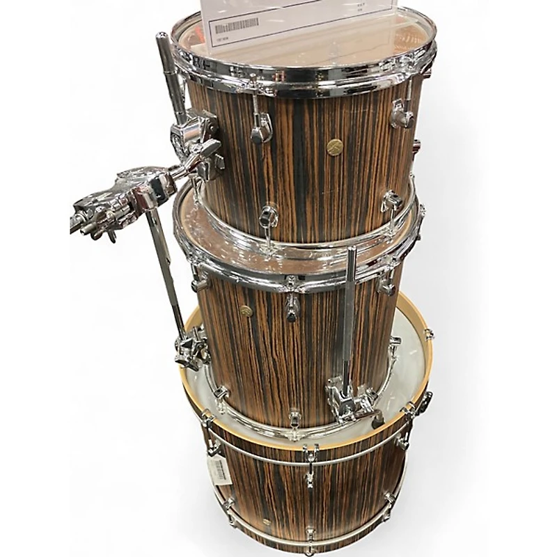 Used Ludwig 3 Piece SIGNET 105 Macassar Ebony Drum Kit