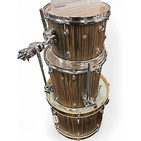 Used Ludwig 3 Piece SIGNET 105 Macassar Ebony Drum Kit
