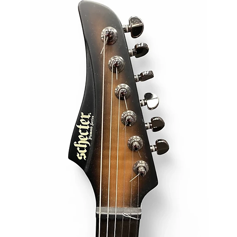 Used Schecter Guitar Research Banchee Mach 6 Ember Burst Solid Body Electric Guitar