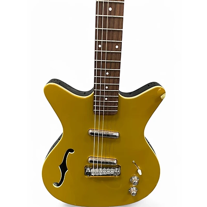 Used Danelectro Fifty Niner Gold Top Hollow Body Electric Guitar