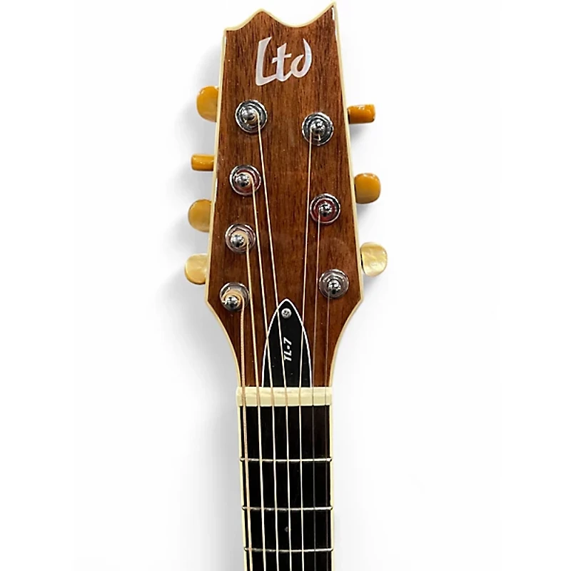 Used ESP LTD TL7 Black Acoustic Electric Guitar