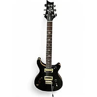 Used PRS SE Custom 22 Semi-Hollowbody Trans Black Hollow Body Electric Guitar