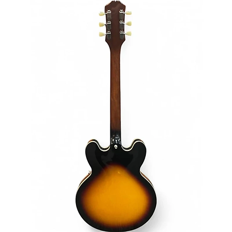 Used Epiphone ES335 2 Tone Sunburst Hollow Body Electric Guitar