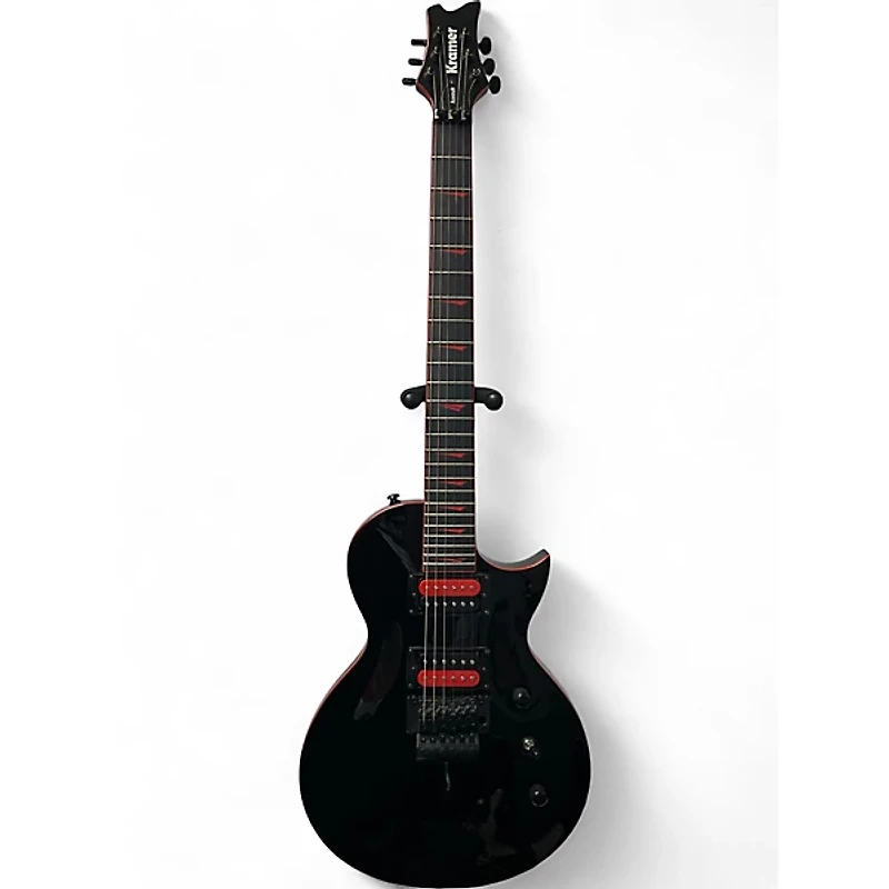 Used Kramer Assault Black and Red Solid Body Electric Guitar
