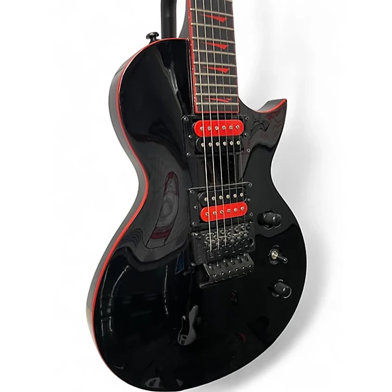 Used Kramer Assault Black and Red Solid Body Electric Guitar