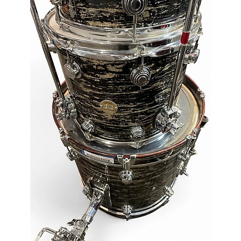 Used DW 4 Piece Collector's Series Black Oyster Drum Kit
