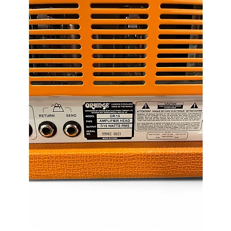 Used Orange Amplifiers OR15H 15W Tube Guitar Amp Head