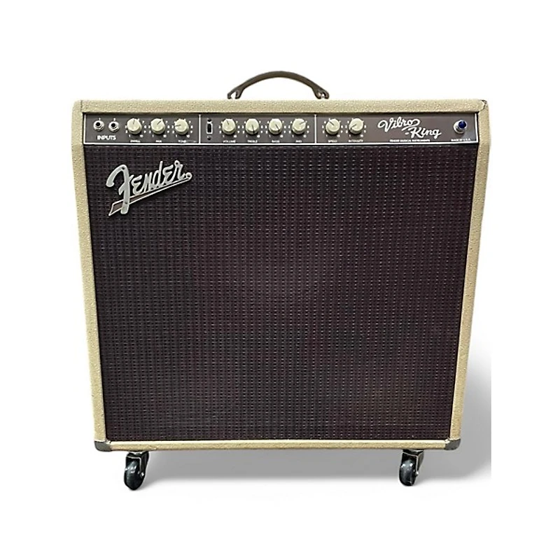 Used Fender Vibro King 60W 3x10 Tube Guitar Combo Amp