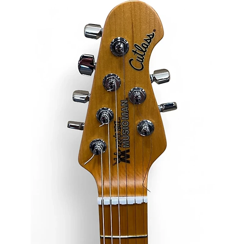 Used Ernie Ball Music Man Cutlass White Solid Body Electric Guitar