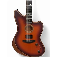 Used Fender acoustasonic jazzmaster bourbon burst Acoustic Electric Guitar