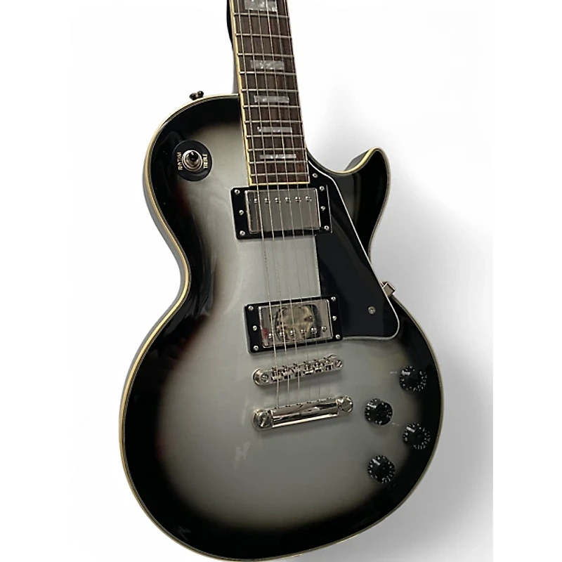 Used Epiphone Les Paul Custom Silverburst Solid Body Electric Guitar