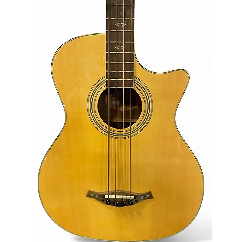 Used Hohner EAB65 Natural Acoustic Bass Guitar