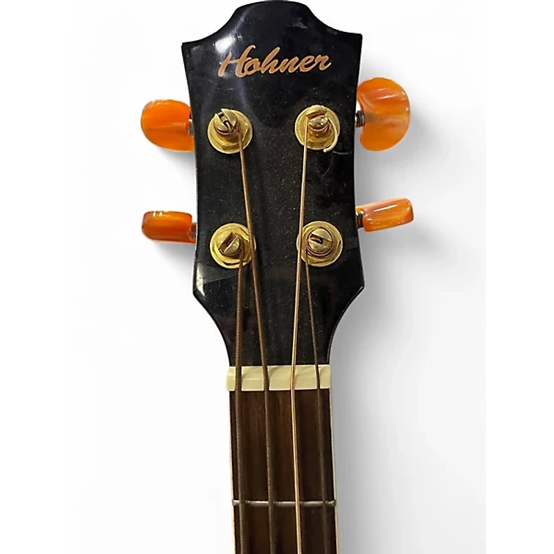 Used Hohner EAB65 Natural Acoustic Bass Guitar