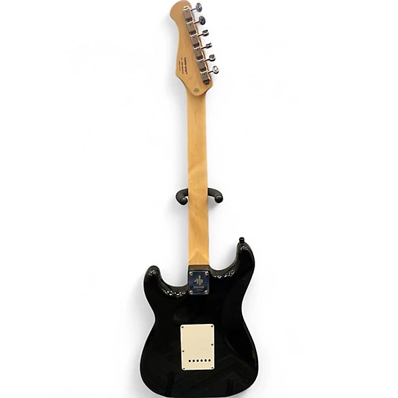Used Donner SEEKER SERIES Black and White Solid Body Electric Guitar