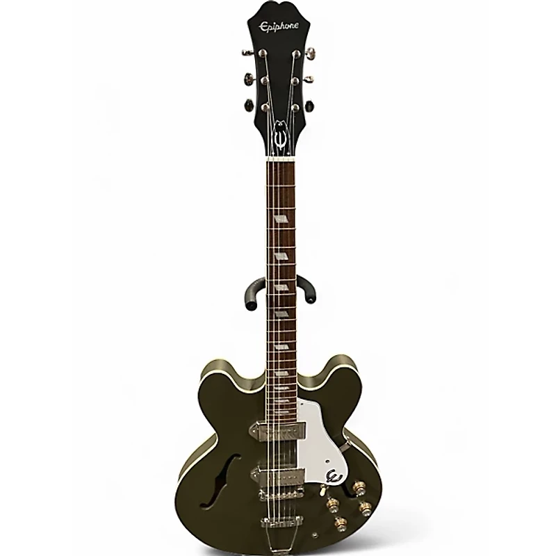 Used Epiphone Casino Olive Drab Hollow Body Electric Guitar