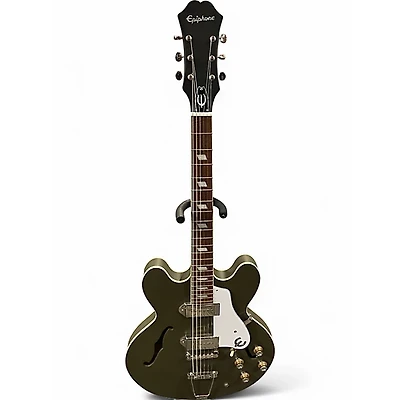 Used Epiphone Casino Olive Drab Hollow Body Electric Guitar