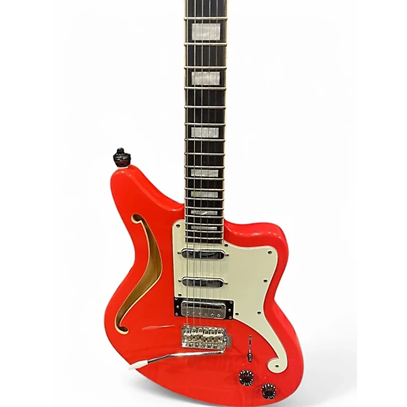 Used D'Angelico D'Angelico Premier Series Bedford SH Fiesta Red Hollow Body Electric Guitar