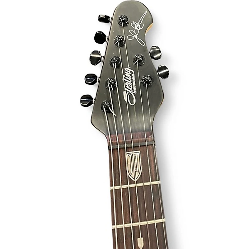 Used Sterling by Music Man John Petrucci JP157 7 String Black Solid Body Electric Guitar