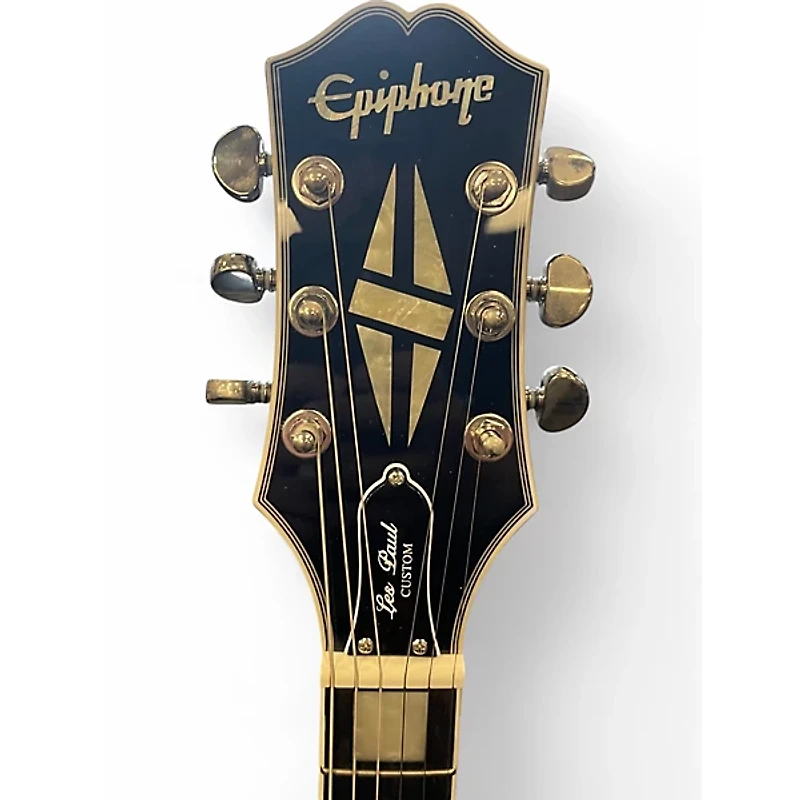 Used Epiphone Les Paul Custom Silver Burst Solid Body Electric Guitar