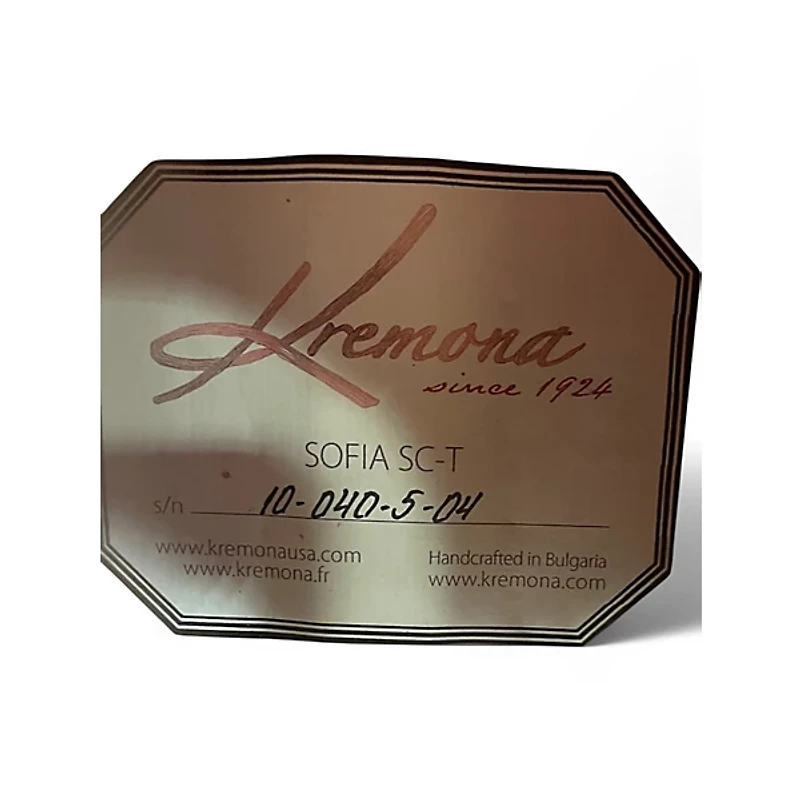 Used Kremona Sofia-SC Natural Classical Acoustic Guitar