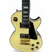 Used Epiphone Les Paul Custom Antique Ivory Solid Body Electric Guitar