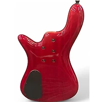 Used Spector Bantam 5  Trans Red Electric Bass Guitar