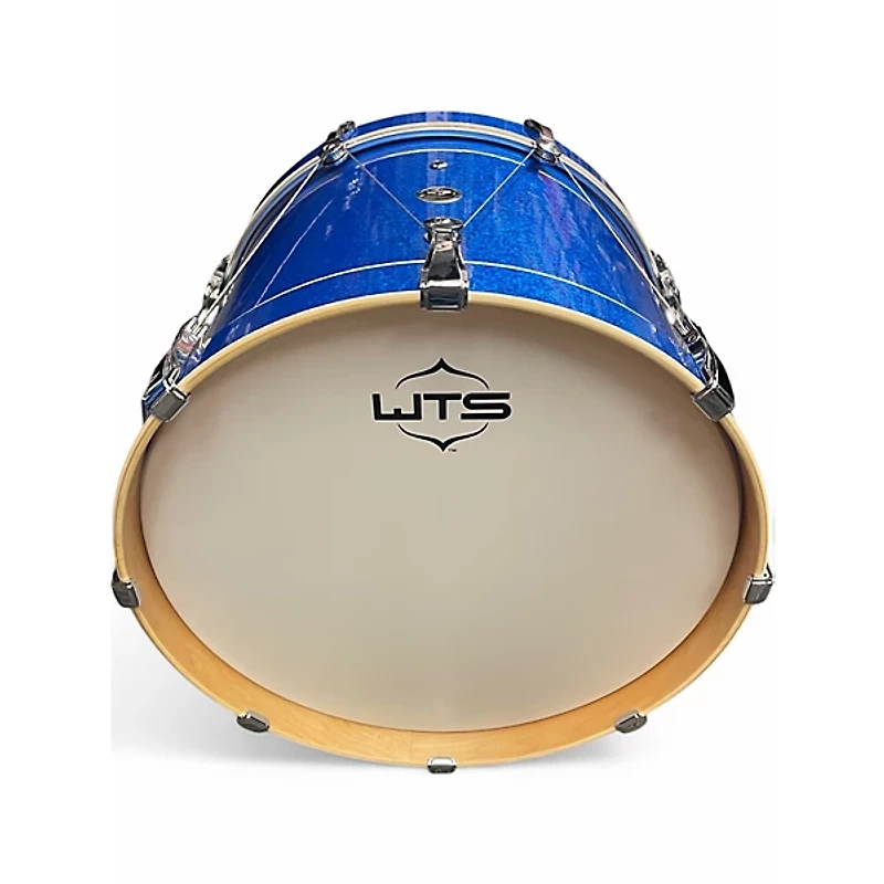 Used Weltch Tuning Systems 3 Piece EPIPHANY BLUE SPARKLE Drum Kit