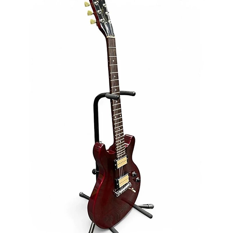 Used Gibson Les Paul Classic Double Cut Red Solid Body Electric Guitar