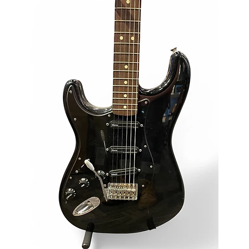 Used Fender Standard Stratocaster Black Solid Body Electric Guitar