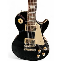 Used Gibson Les Paul Standard Black Solid Body Electric Guitar
