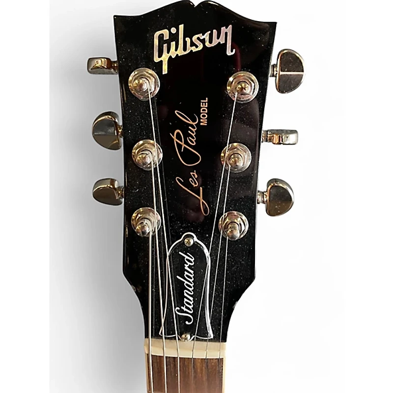 Used Gibson Les Paul Standard Black Solid Body Electric Guitar