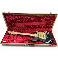 Used Fender American Deluxe Stratocaster Black Solid Body Electric Guitar