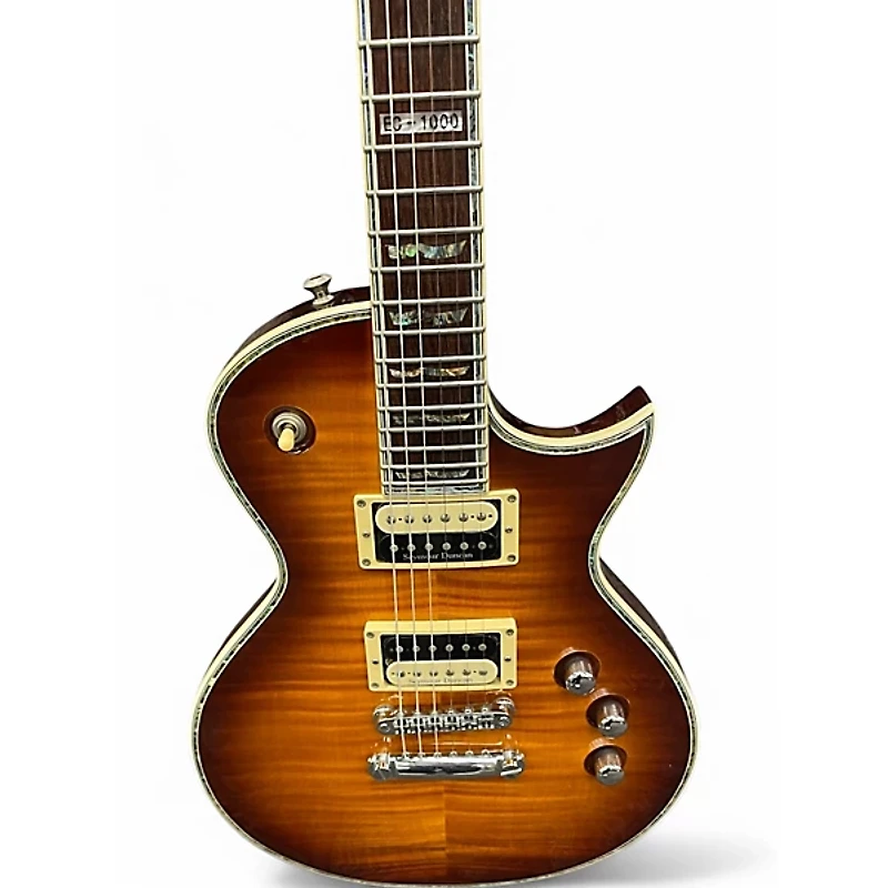 Used ESP EC1000 Deluxe 2 Tone Sunburst Solid Body Electric Guitar