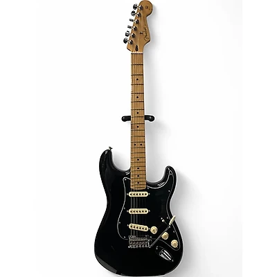 Used Fender Player Stratocaster Black Solid Body Electric Guitar