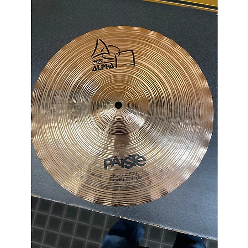 Used Paiste 13in Alpha Sound Edge Hi Hat Bottom Cymbal