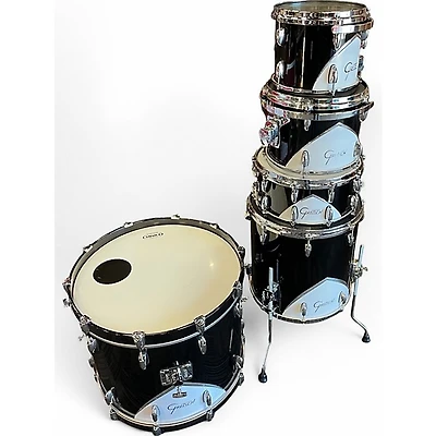 Used Gretsch Drums 5 Piece Renown 57 Black and White Drum Kit