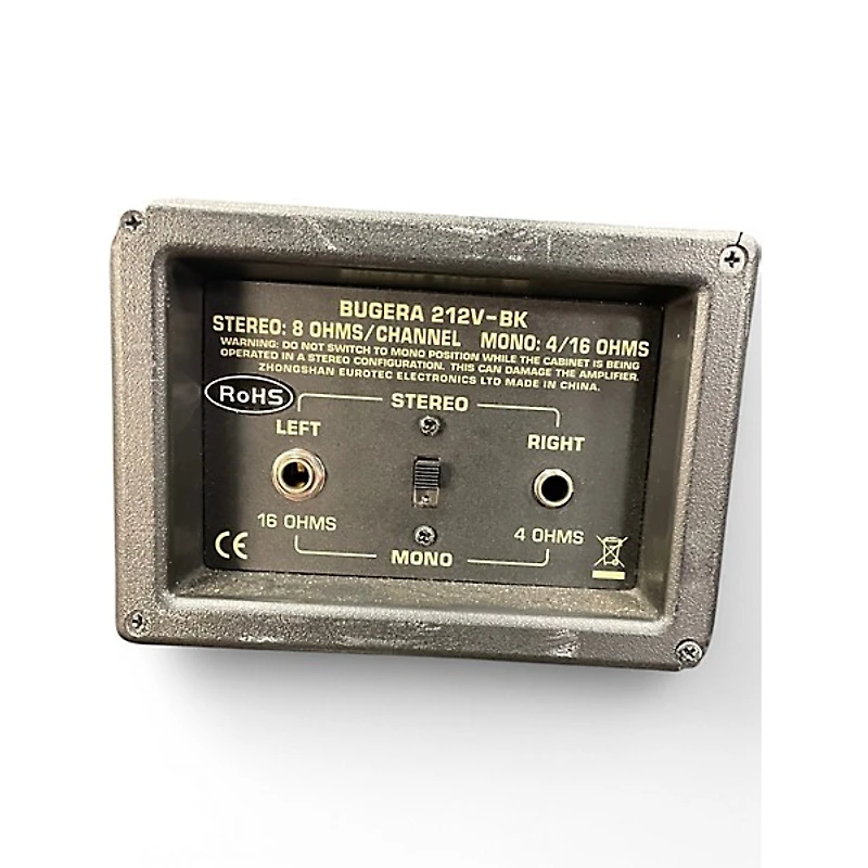 Used Bugera 212V-BK 2x12 Guitar Cabinet