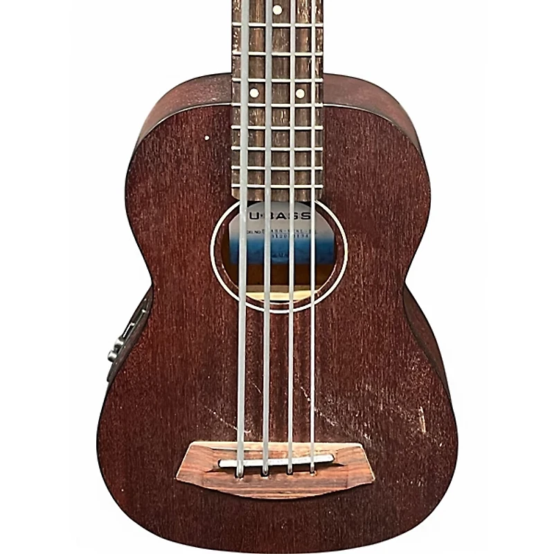Used Kala Exotic Mahogany U-Bass Mahogany Acoustic Bass Guitar