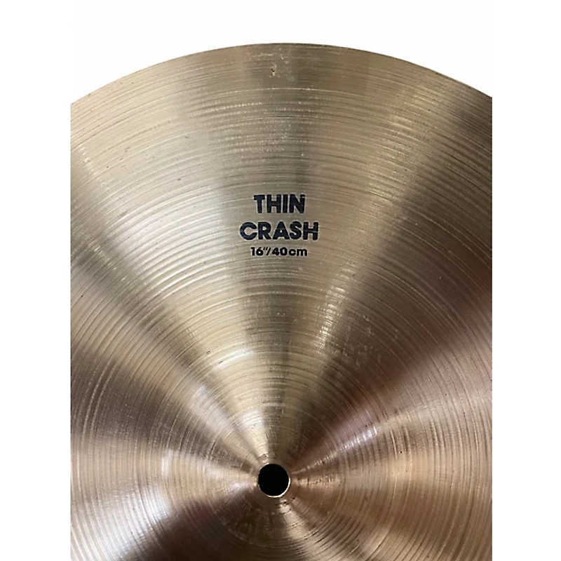 Used Zildjian 16in Thin Crash Cymbal