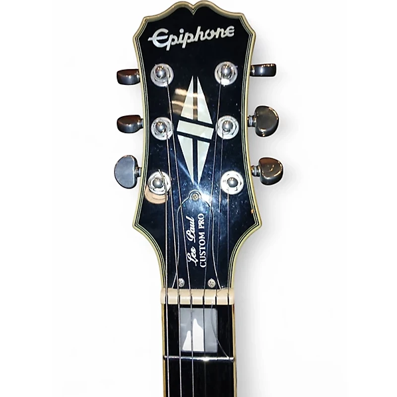 Used Epiphone Les Paul Custom Pro Silverburst Solid Body Electric Guitar