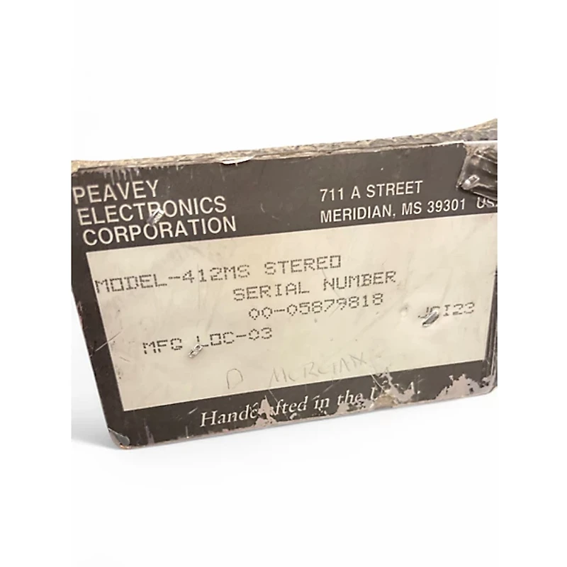 Used Peavey 412MS Guitar Cabinet